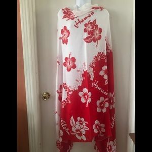 Hawaiian Hibiscus Sarong Wrap Pareo